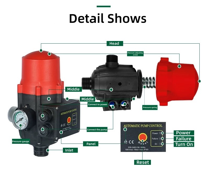 EPC-2 1.1KW 워터펌프용 자동 압력 제어